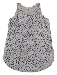 Sivý vzorovaný top H&M