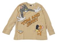 Béžové triko s Tomem a Jerrym LC WaIKIKI