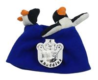 Zafírová fleecová čapica s tučńákem