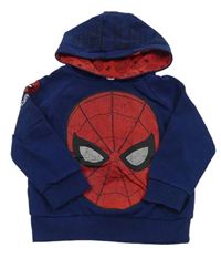 Tmavomodrá mikina Spiderman s kapucňou Marvel
