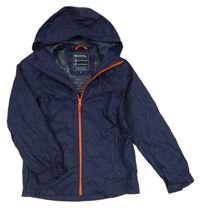 Tmavomodrá šusťáková jarní funkční bunda s kapucí Mountain Warehouse