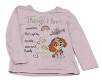 Růžové triko se Skye C&A