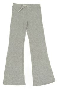 Sivé melírované flare tepláky H&M