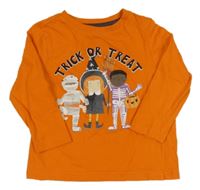 Oranžové tričko s dětmi F&F