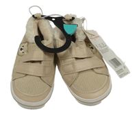 Nové - Béžové žebrované zateplené capáčky F&F vel. 19