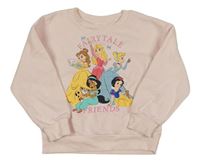 Svetloružová mikina s Disney princeznami Primark