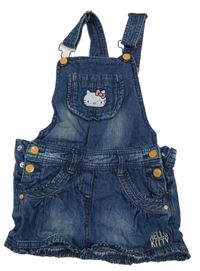 Modré rifľové na traké šaty s Hello Kitty C&A