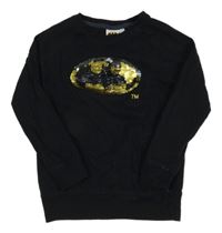 Černé triko s překlápěcími flitry - Batman Cool Club