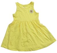 Žlté šaty s květem F&F