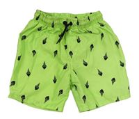 Zelené plážové kraťasy so zmrzlinami Primark