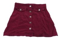 Vínová menšestrová prepínaci sukňa Matalan