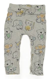 Šedé lehké tepláky se zvířátky George