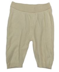 Smotanové pletené nohavice Ergee