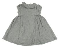 Sivé vzorované vlnené šaty Next