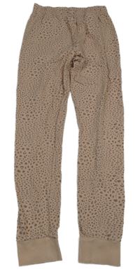 Světlerůžové vzorované pyžamové kalhoty Name it