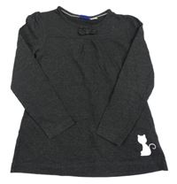 Antracitová tunika s mačkou Lupilu