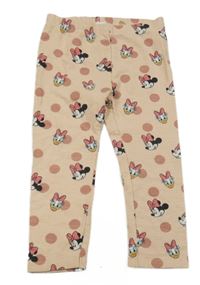 Meruňkové puntíkaté legíny s Minnie a kamarády Disney