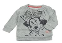Sivá melírovaná mikina s Minnie C&A