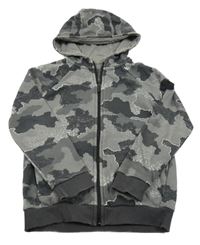 Sivá army prepínaci mikina s kapucňou Nutmeg