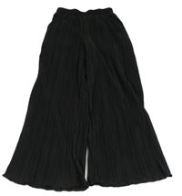 Čierne rebrované ľahké široké nohavice Page one young