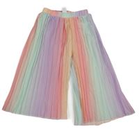 Farebné plisované culottes nohavice Shein