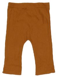 Hnedé rebrované legíny TU