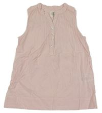 Svetloružová ľahká šatová tunika H&M