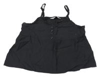 Antracitový top s gombíkmi H&M