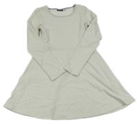 Bílo-šedé puntíkaté šaty Pepperts