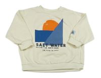 Smotanová mikina s potlačou a nápismi Next