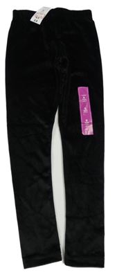 Nové - Čierne plyšové legíny Pep&Co