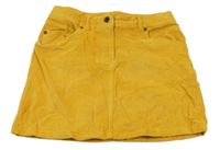 Horčicová menšestrová sukňa Tchibo