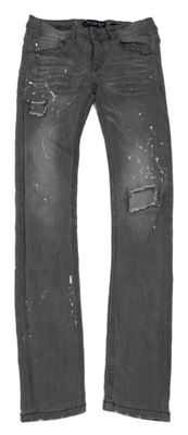 Tmavosivé skinny teplákové rifle