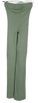 Dámské světlezelené žebrované pletené tepláky Boohoo 