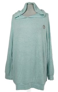 Nové - Dámsky svetlomodrý ľahký sveter s kapucňou George