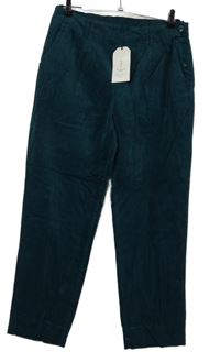 Nové - Dámske petrolejové sametovo/riflové crop nohavice Seasalt