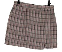 Dámská růžovo-černá vzorovaná pletená sukně Wednesday´s Girl 