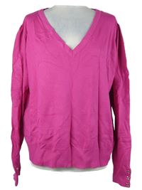 Dámsky fuchsiový sveter Oasis