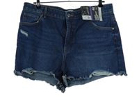 Nové - Dámské tmavomodré riflové kraťasy Primark 