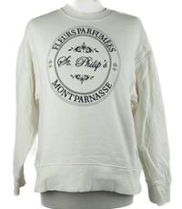 Dámská bílá mikina s nápisem H&M
