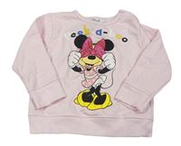 Světlrůžová mikina s Minnie Disney