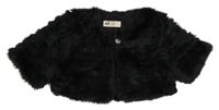 Čierne kožušinové bolerko H&M
