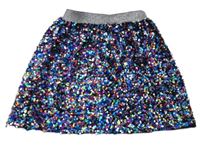 Barevná flitrovaná sukně George
