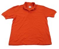 Červené polo tričko Fruit of the Loom