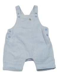 Modro-bílé pruhované krepové laclové kraťasy Dunnes