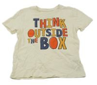 Smetanové tričko s nápisem Primark