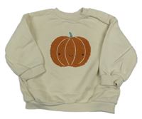 Smotanová mikina s tekvicou Tu