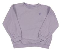 Svetlofialové mikina so srdiečkom F&F