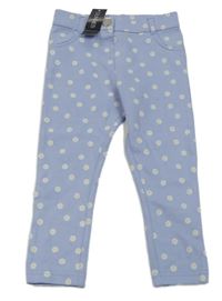Světlemodré tregíny s kytičkami Dunnes Stores