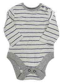 Bielo-tmavomodré pruhované body George